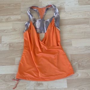 Lucy Orange 2-in-1 Yoga Tank